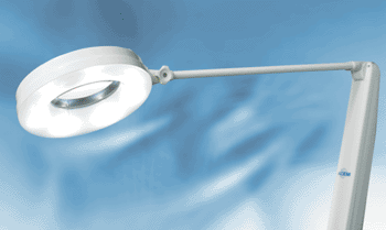 Image: The CIRCLED LED magnifier luminaire (Photo courtesy of ACEM Medical Company).